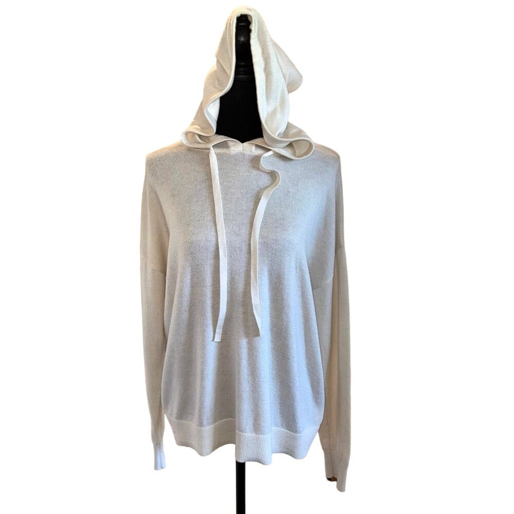 Women's Cream Hooded Sweater